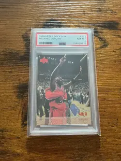 1998 Upper Deck MJx Michael Jordan Chicago Bulls #122 PSA 8 - Image 1