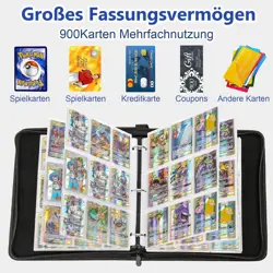 For Pokemon 900 Trading Cards Binder Game Holder Book Collection Folder Album - Image 2
