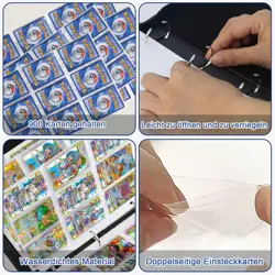 For Pokemon 900 Trading Cards Binder Game Holder Book Collection Folder Album - Image 4