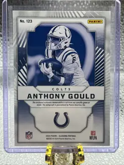 2024 Panini Illusions - First Impressions Auto Mem Anthony Gould #123 /299 (RC) - Image 2