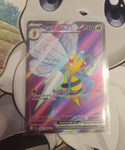 Beedrill ex 098/086 CRI Hyper Rare Full Art Holo Pokemon TCG Card - Image 1