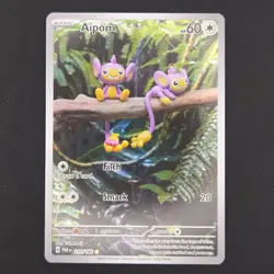 Pokemon TCG Card Aipom 211/182 Paradox Rift Illustration Rare Holo - NM - Image 1