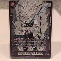 Bandai Dragon Ball Super Card Game Son Gohan: Childhood SB02-008 SR Holo - Image 1