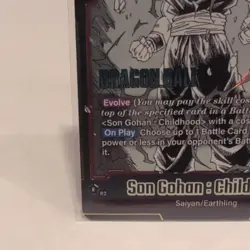 Bandai Dragon Ball Super Card Game Son Gohan: Childhood SB02-008 SR Holo - Image 4
