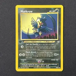 Murkrow 46/64 1st Edition Neo Revelation Pokemon Card - Image 2