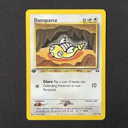 Dunsparce 54/75 1st Edition Neo Discovery Pokemon Card - Image 2