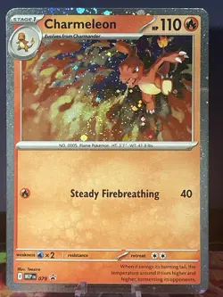 SWIRL Charmeleon 079 Chaos Rising Black Star Promo Cosmos Holo Pokemon Card NM/M - Image 1