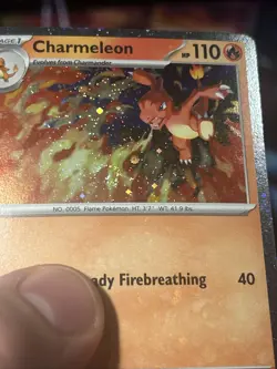 SWIRL Charmeleon 079 Chaos Rising Black Star Promo Cosmos Holo Pokemon Card NM/M - Image 2