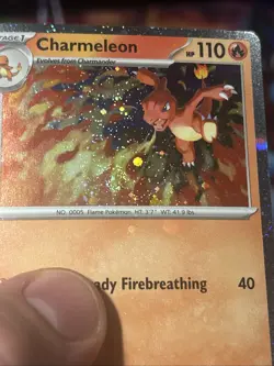 SWIRL Charmeleon 079 Chaos Rising Black Star Promo Cosmos Holo Pokemon Card NM/M - Image 3