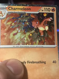 SWIRL Charmeleon 079 Chaos Rising Black Star Promo Cosmos Holo Pokemon Card NM/M - Image 4
