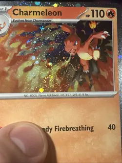 SWIRL Charmeleon 079 Chaos Rising Black Star Promo Cosmos Holo Pokemon Card NM/M - Image 5