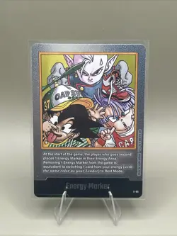 Dragon Ball Super Card Game Fusion World Manga Booster Energy Marker E-85 Silver - Image 1