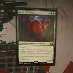 MTG Jurassic World Devil Dinosaur Mythic Rare - Image 1