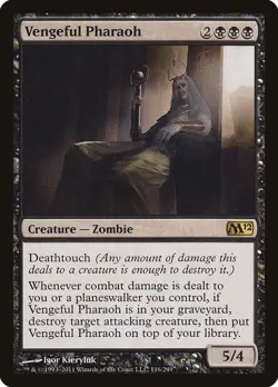 Vengeful Pharaoh 116 Rare Magic 2012 (M12) Magic: The Gathering Near Mint - Image 1
