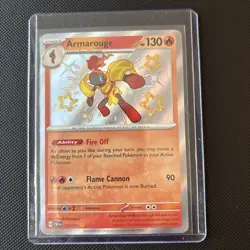 Pokemon Armarouge 115/091 Paldean Fates Shiny Rare Holo mint - Image 1