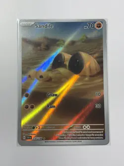 Sandile - 216/198 - Pokemon TCG Scarlet Violet Base Illustration Rare NM - Image 1