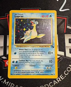 Wizards of the Coast Pokemon TCG Lapras 10/62 Fossil Holo Rare EN 1999 - Image 1