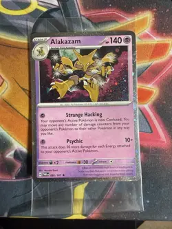 Alakazam Holo Pokemon TCG Card Cosmos Collection 082/167 Sealed NM SWIRL 🌀 - Image 1