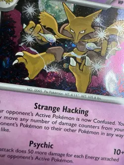 Alakazam Holo Pokemon TCG Card Cosmos Collection 082/167 Sealed NM SWIRL 🌀 - Image 2