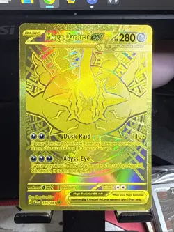 Mega Darkrai EX 120/084 Hyper Rare Gold Full Art Holo Pokemon NM/M English 2026 - Image 1