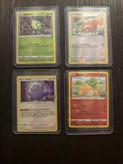 Pokemon GO Peelable Ditto Set - Bidoof/Spinarak/Numel 2022 006/013/059 NM - Image 1