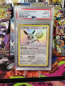 Eevee SV41/SV94 | Hidden Fates: Shiny Eevee | PSA 10 | Pokemon TCG - Image 1