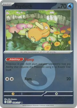 Psyduck Energy Symbol Reverse Holo Pokemon ME: Ascended Heroes 039/217 N - Image 1