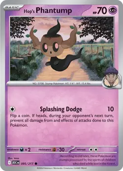 Hop's Phantump Pokemon ME: Ascended Heroes 095/217 NM - Image 1