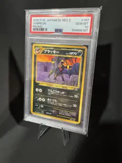 2000 POKEMON JAPANESE NEO 2 PROMO #197 UMBREON PSA 10 - Image 3