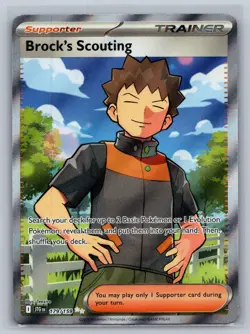 Brock's Scouting 179/159 Ultra Rare Journey Together Pokemon Holo Near Mint - Image 1