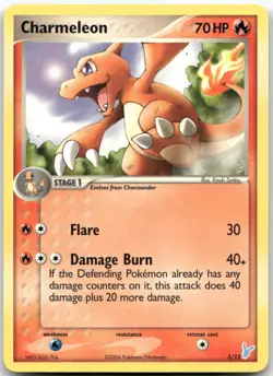 Charmeleon 3/12 Uncommon EX Trainer Kit 2 Minun Pokemon NM/M - Image 1