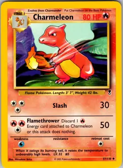 Charmeleon 37/110 Uncommon Legendary Collection Pokemon Lightly Played - Image 1
