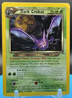 Dark Crobat 2/105 Neo Destiny Holo Rare 2002 Pokemon WOTC DMG Unlimited - Image 1