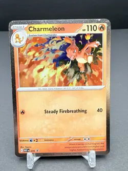 Pokemon Charmeleon Promo MEP 079 Cosmos Holo Chaos Rising SWIRL 💫 NM - Image 1