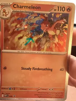 Pokemon Charmeleon Promo MEP 079 Cosmos Holo Chaos Rising SWIRL 💫 NM - Image 2
