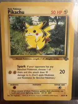 ⚡ 1999 Pokemon Jungle Pikachu 60/64 – Vintage WOTC Era ⚡ - Image 1