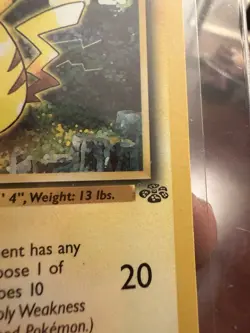 ⚡ 1999 Pokemon Jungle Pikachu 60/64 – Vintage WOTC Era ⚡ - Image 4