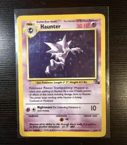 Pokemon TCG Haunter 6/62 Fossil 1999 Holo Rare Unlimited English 50 HP - Image 1
