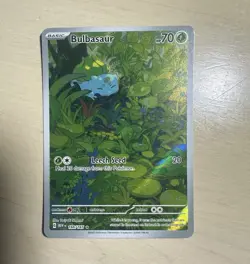 The Pokemon Company Bulbasaur 166/165 SV 151 Illustration Rare Holo Eng 70 HP - Image 1