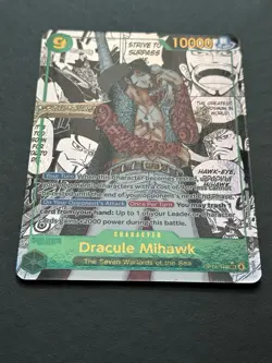 Dracule Mihawk (Manga Alt Art) OP14-119 SEC The Azure Sea's Seven -ONE PIECE NM - Image 1
