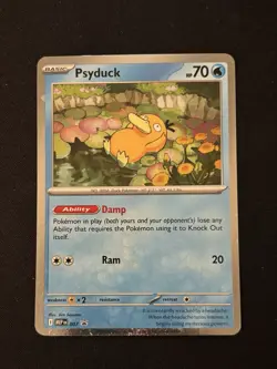 SWIRLED Psyduck 007 Me: Mega Evolution Promo Cosmo Holo - NM - Image 1