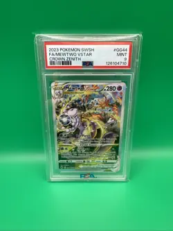 Mewtwo VSTAR GG44/GG70 Crown Zenith PSA 9 - Image 1