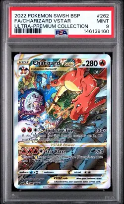 PSA 9 SEQUENTIAL SET - MEWTWO VSTAR #GG44 CROWN ZENITH & CHARIZARD #262 SWSH UPC - Image 4