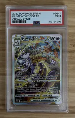 Mewtwo VSTAR GG44/GG70 SWSH: Crown Zenith: Galarian Gallery Holo PSA 9 - Image 1