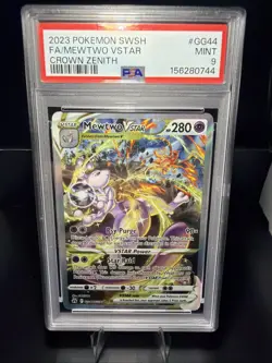 PSA 9 Mewtwo VSTAR Gg44/Gg70 Swsh: Crown Zenith: Galarian Gallery Holo - Image 1