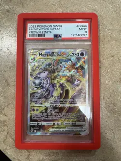Mewtwo VSTAR GG44/GG70 SWSH: Crown Zenith: Galarian Gallery Holo PSA 9 - Image 1