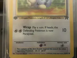 1st Edition Dratini 53/82 - Team Rocket - Pokemon Card - NM - Image 2