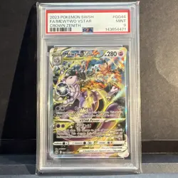 Pokemon TCG Mewtwo VSTAR GG44/GG70 Crown Zenith FA Holo PSA 9 - Image 1