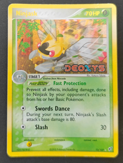 Ninjask Reverse Holo Rare 13/107 Pokemon EX Deoxys - Image 1