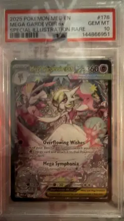 Pokemon TCG Mega Gardevoir ex 178/132 ME01 Mega Evolution EN Holo PSA 10 - Image 1